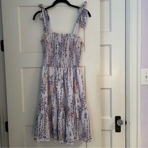 Floral Dress with Tie Straps